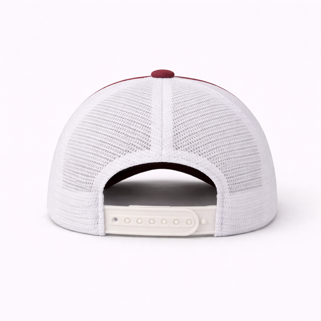 Pro Fit Snapback Trucker Hat Maroon